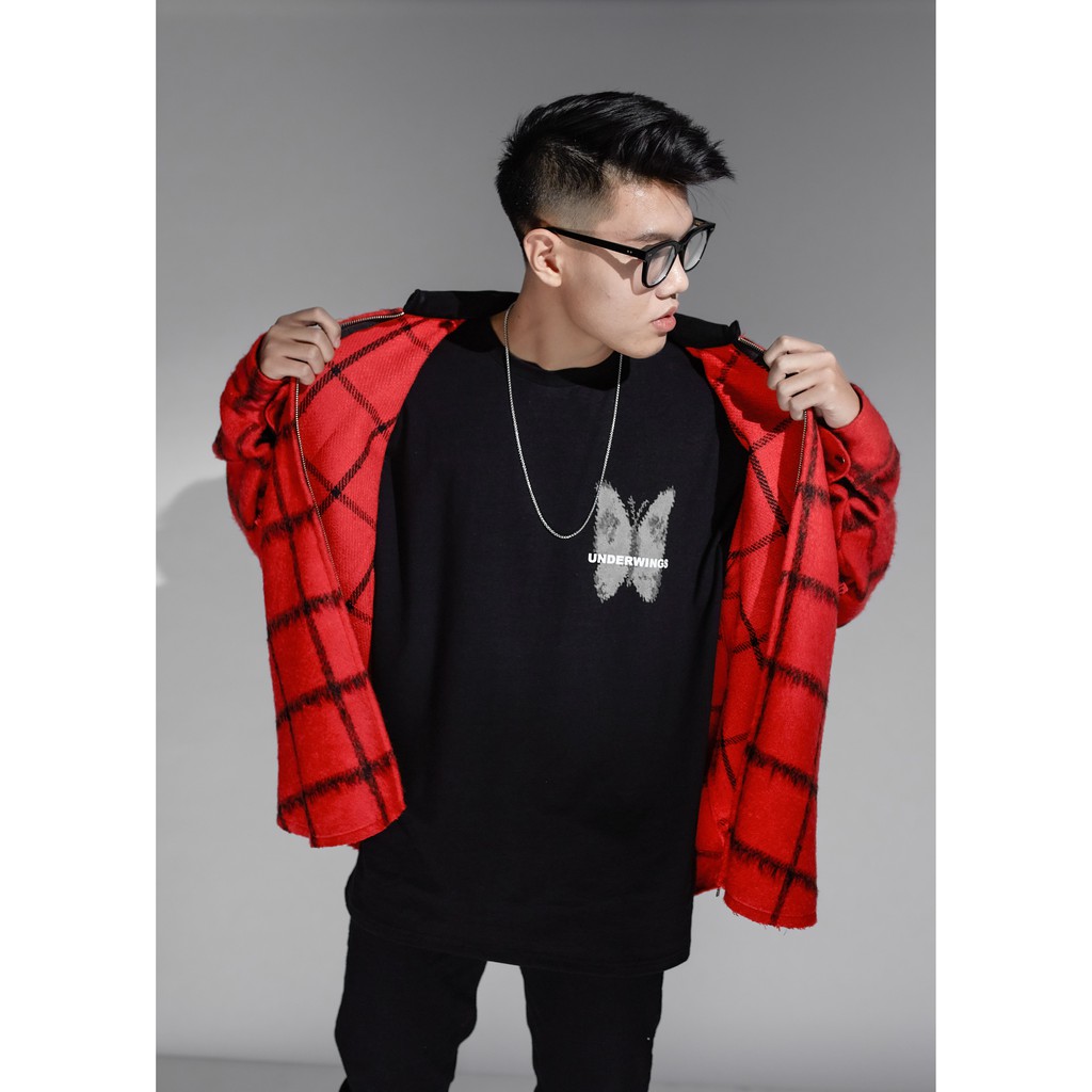 Áo Sơ Mi Nam Dạ Đỏ Phong Cách Snazzy Flannel