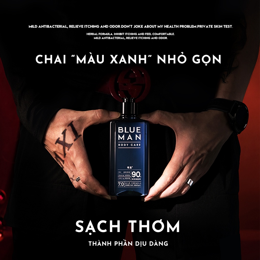 Dung Dịch Vệ Sinh Nam Lành Tính khử Mùi Blueman 200ml ZL179