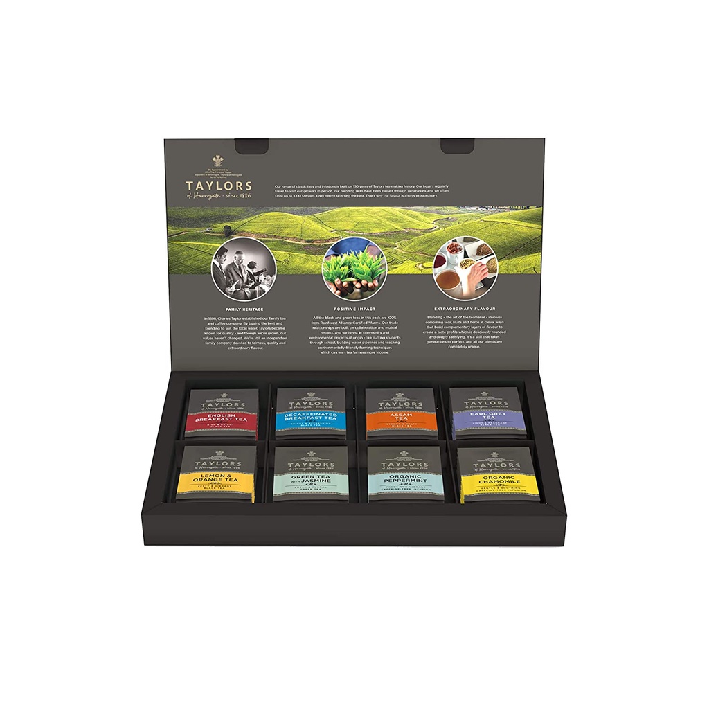 HỘP 48 GÓI 8 VỊ TRÀ Taylors of Harrogate Assorted Specialty Teas Box, 111g