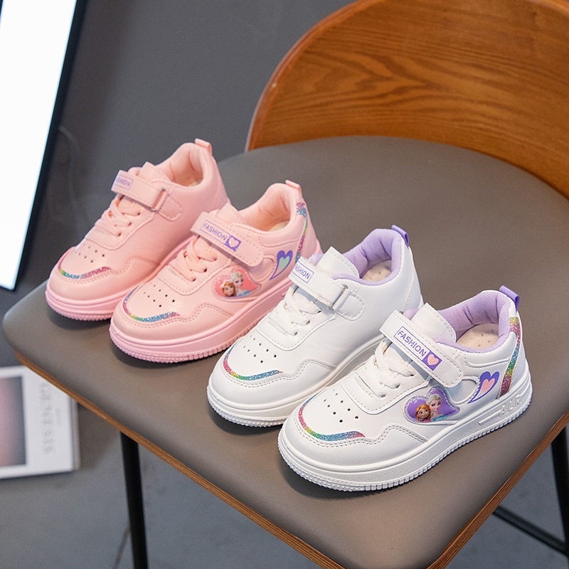 Giày thể thao Elsa quai dán đế chống trơn trượt bé gái size 26-36