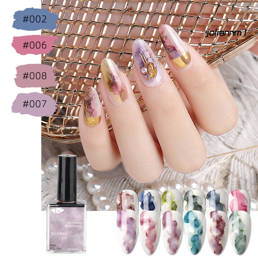 [Hàng mới về] Sơn gel nhòe màu Gradient phong cách nghệ thuật DIY 15ml