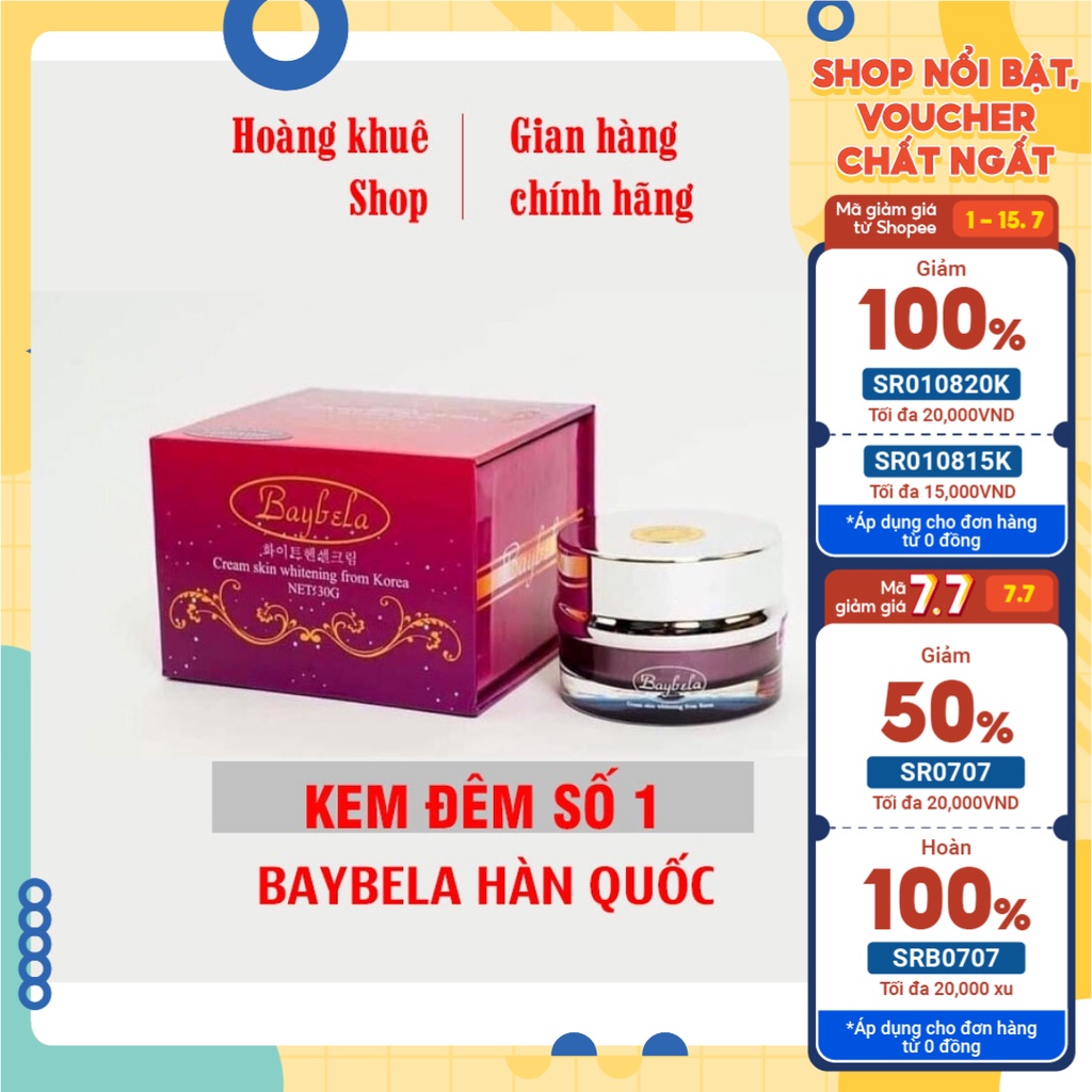 Kem baybela ban đêm - Kem số 1 loại sạch nám mạnh