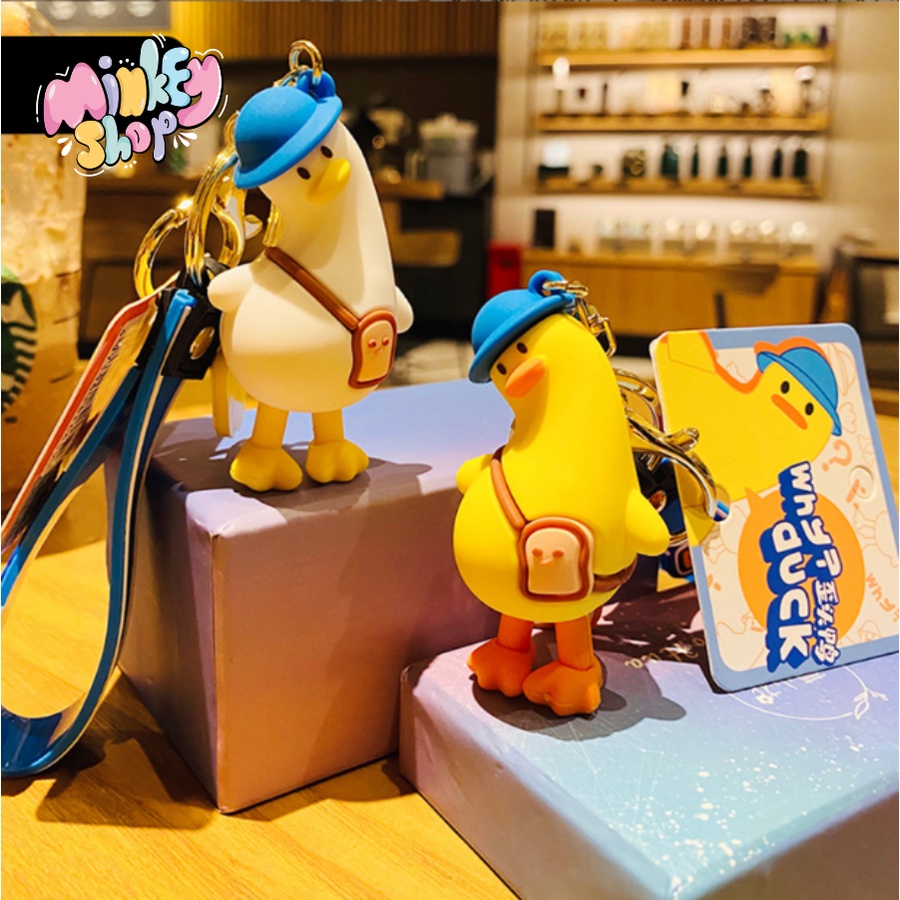 Móc Khóa Đẹp Hình Vịt Cute phụ kiện Túi Xách dễ thương -Minkey