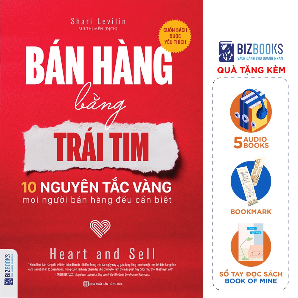 BIZBOOKS - Sách - Bán Hàng Bằng Trái Tim - 1 BEST SELLER