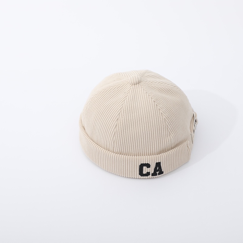 Mũ Beanie Vải Nhung Thêu Chữ Phong Cách Hàn Quốc Thời Trang Thu Đông Cho Bé