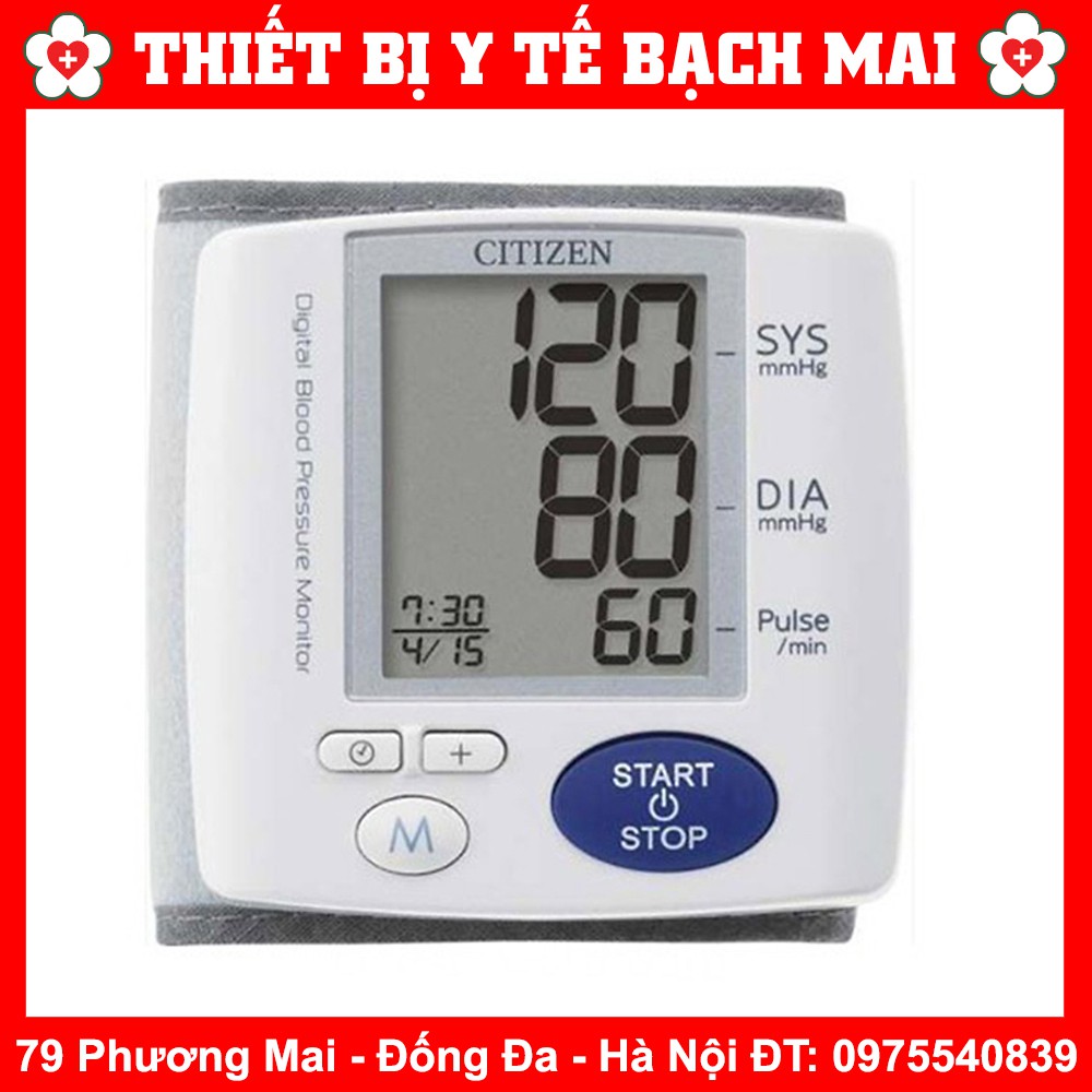 Máy Đo Huyết Áp Điện Tử Cổ Tay CITIZEN CH-617 [NHẬT BẢN]