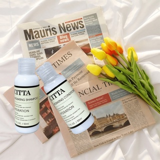 Cặp dầu gội colagen CITTA kiềm dầu chống rụng kích thích mọc tóc phục hồi tóc hư tổn 50ml * 2