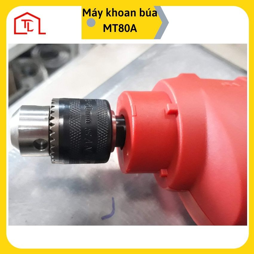 [CHÍNH HÃNG GIÁ SIÊU TỐT] Máy khoan búa Maktec MT80A  500W (bê tông, thép 10, gỗ 20mm) có bán tại Ngô Thành Lợi