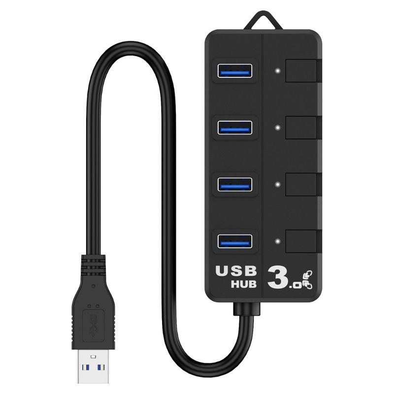 Hub chia 4 cổng USB 3.0 có công tắc tiện dụng cho Windows Vista