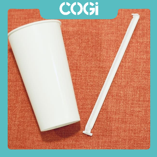6 ống hút giấy Phi 6 | Phi 8 | Phi 12 BỌC MÀNG dùng 1 lần COGIGROUP  k3