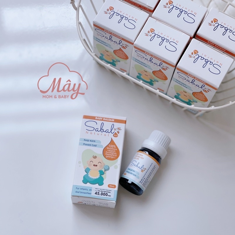 Tinh dầu tự nhiên Tràm gió Bạch đàn Khuynh diệp cho bé Sabal