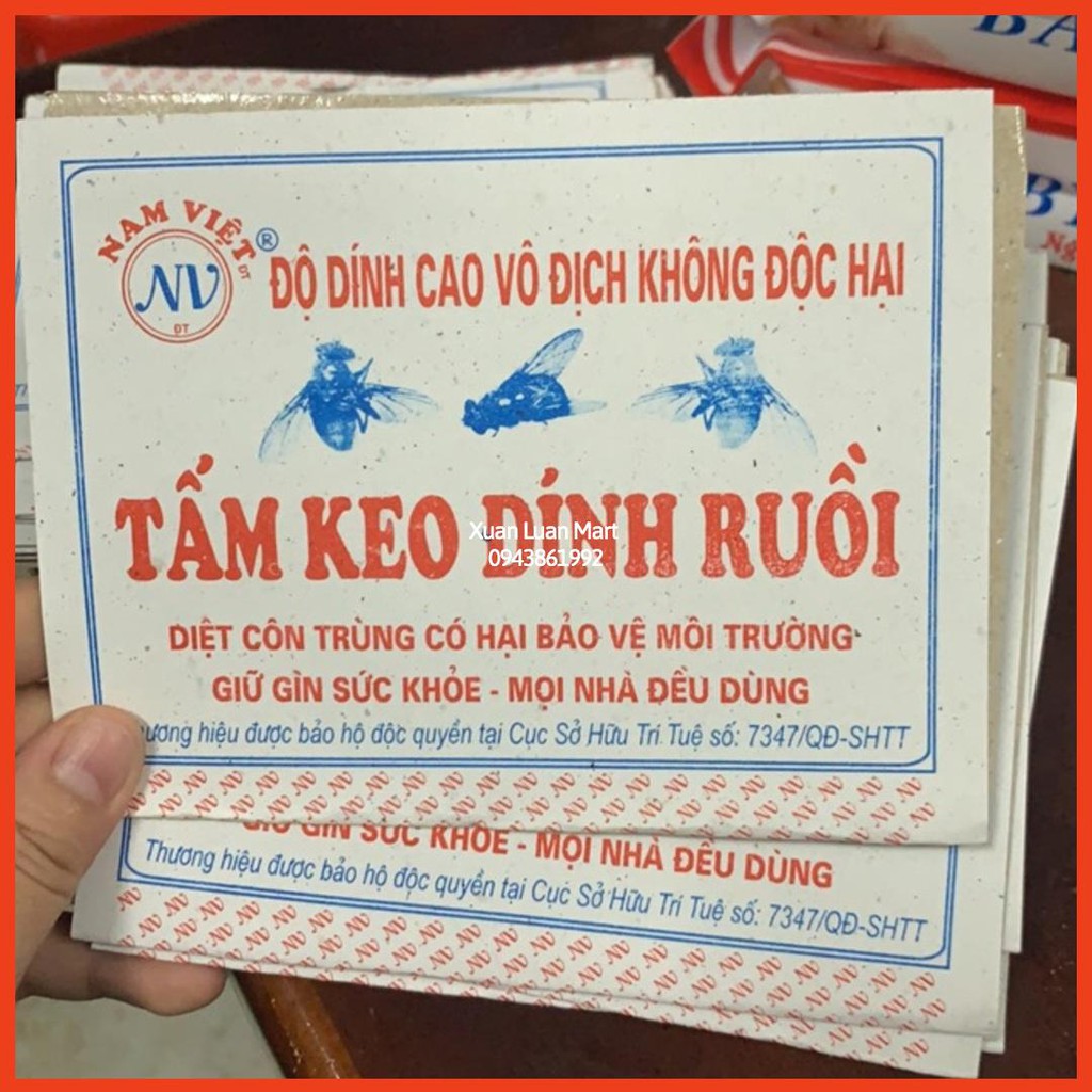 Combo 10 Tấm Keo Dính Ruồi Nam Việt Siêu Dính