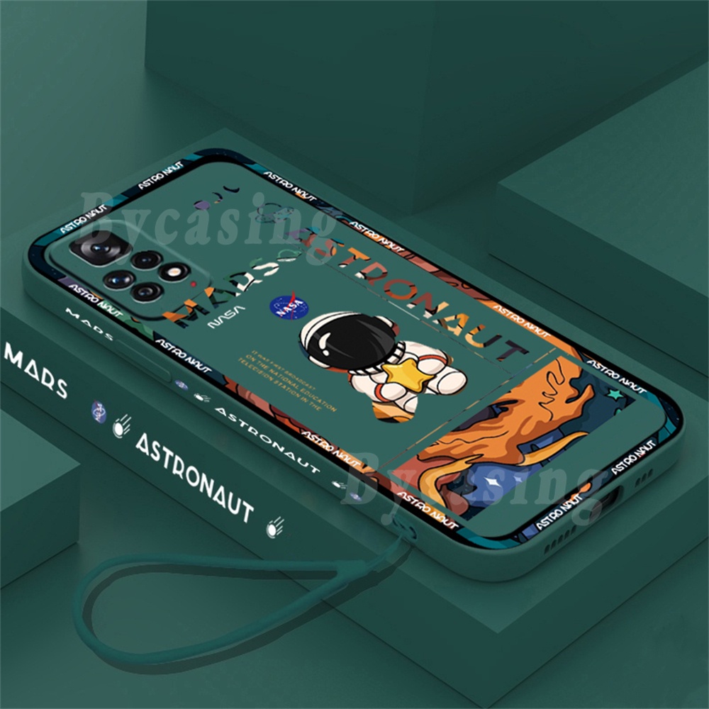 Ốp Điện Thoại Cao Su Mềm Hình Phi Hành Gia Redmi Note 12 4G Note 11 Pro Note11S Poco M3 X3 Pro X3NFC Redmi10 9T Note10S Note9S Note8