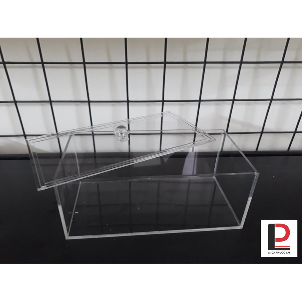 Hộp mica để đựng/ lưu trữ khẩu trang, Hộp acrylic đa năng