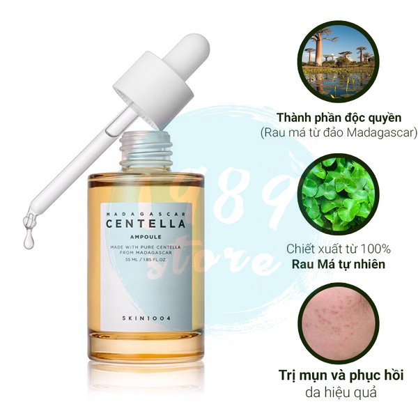 Skin1004 - Tinh Chất Rau Má Cho Da Mụn, Phục Hồi Da Madagascar Centella Asiatica 100 Ampoule