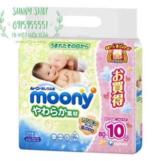 KHĂN GIẤY ƯỚT #MOONY ( Nhật )