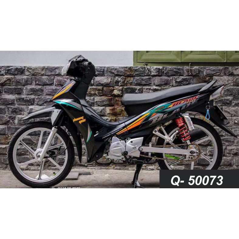 Tem rời xe Blade đen. Decal tem chế đẹp, chất lượng cao, thiết kế theo yêu cầu. Sắc nét, bền màu, chống nước