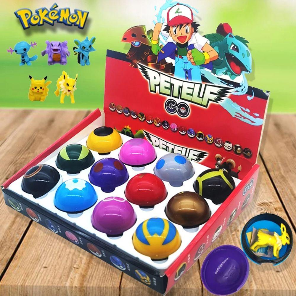 Bộ 12 Mô Hình Đồ Chơi Pokemon Go Chất Liệu PVC