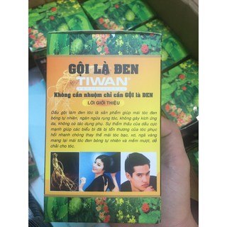 Hộp Dầu Gội  gội là đen tóc tiwan