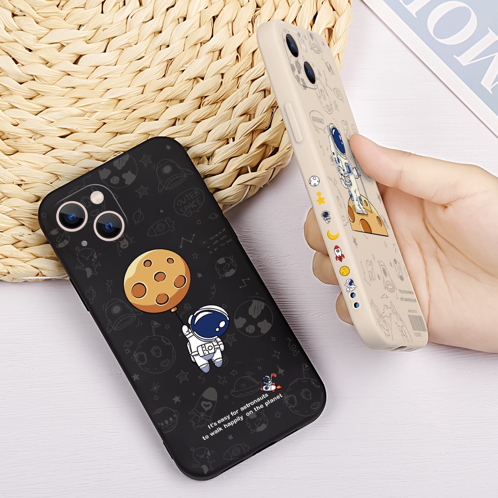 Ốp Điện Thoại Cho samsung galaxy A03S M32 F22 A33 A53 A73 A23 A51 M40S A71 A31 A21S Soft Silicone Cartoon Astronaut BK3 BK4