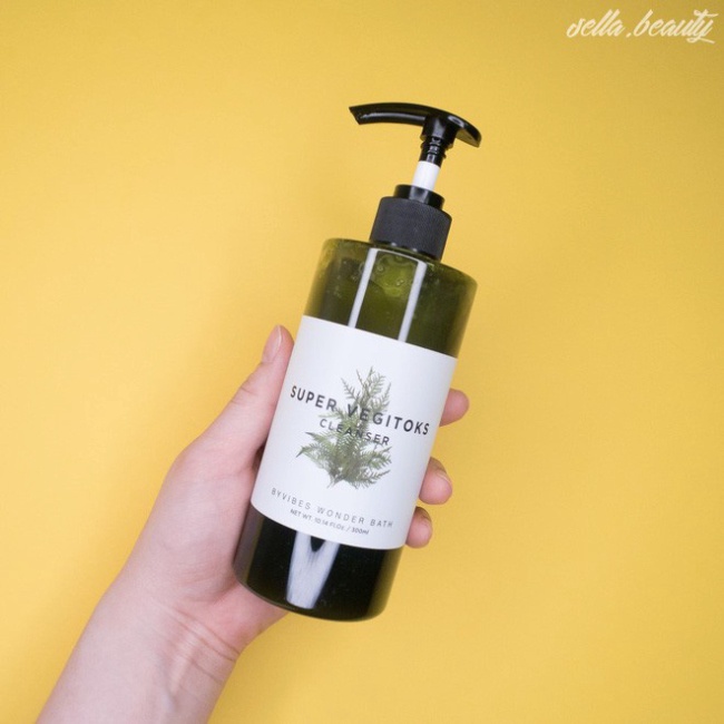 Sữa Rửa Mặt Thải Độc Rau Củ Quả Super Vegitoks Cleanser Byvibes Wonder Bath 300ml Hàn Quốc Chính Hãng