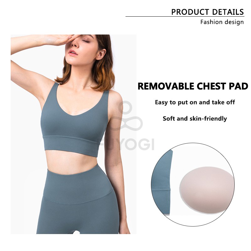 Vest Fitness Sports Underwear Fashion Bra Shockproof Close Back Yoga Underwear Female | BigBuy360 - bigbuy360.vn