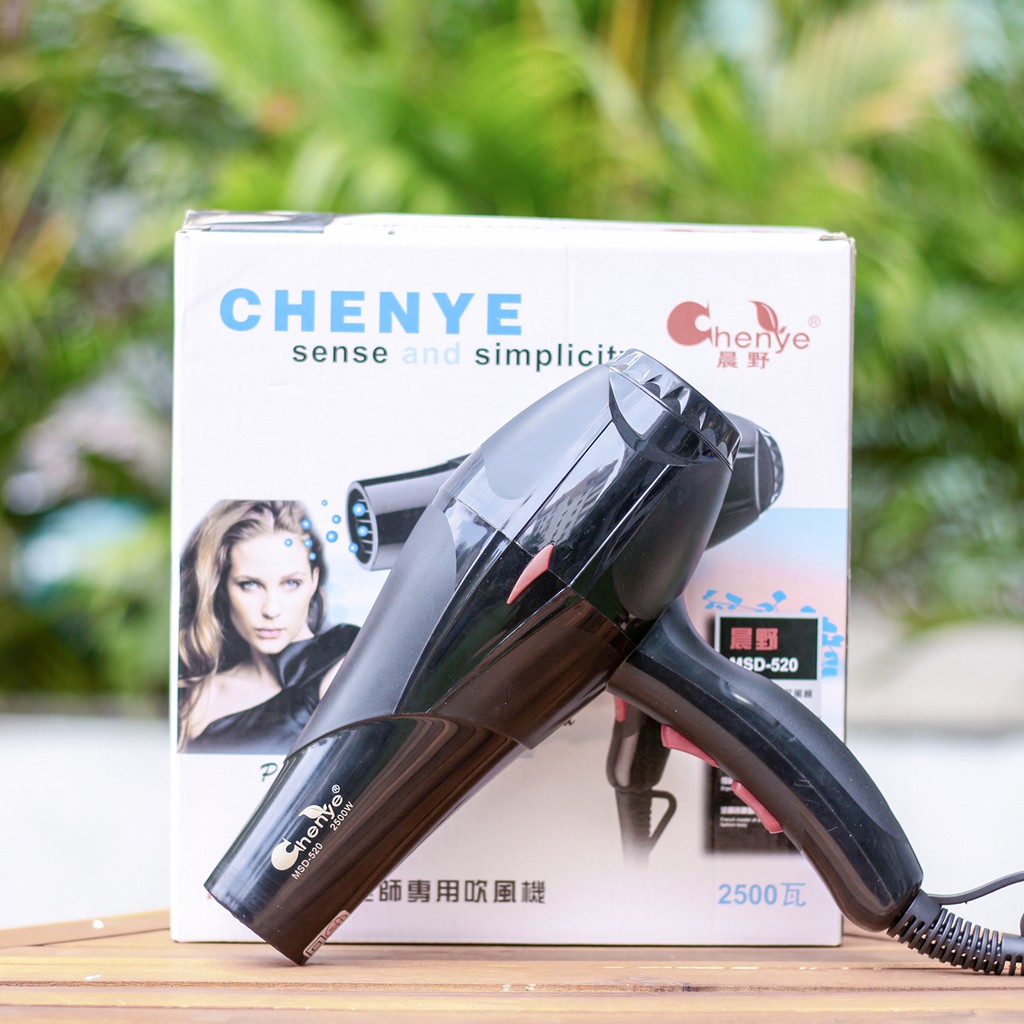 [CÔNG SUẤT LỚN] Máy sấy tóc CHENYE 2200W MSD-520 2 Chiều | Máy sấy tóc chuyên Salon Barber + Tặng 6 món quà cao cấp 100k