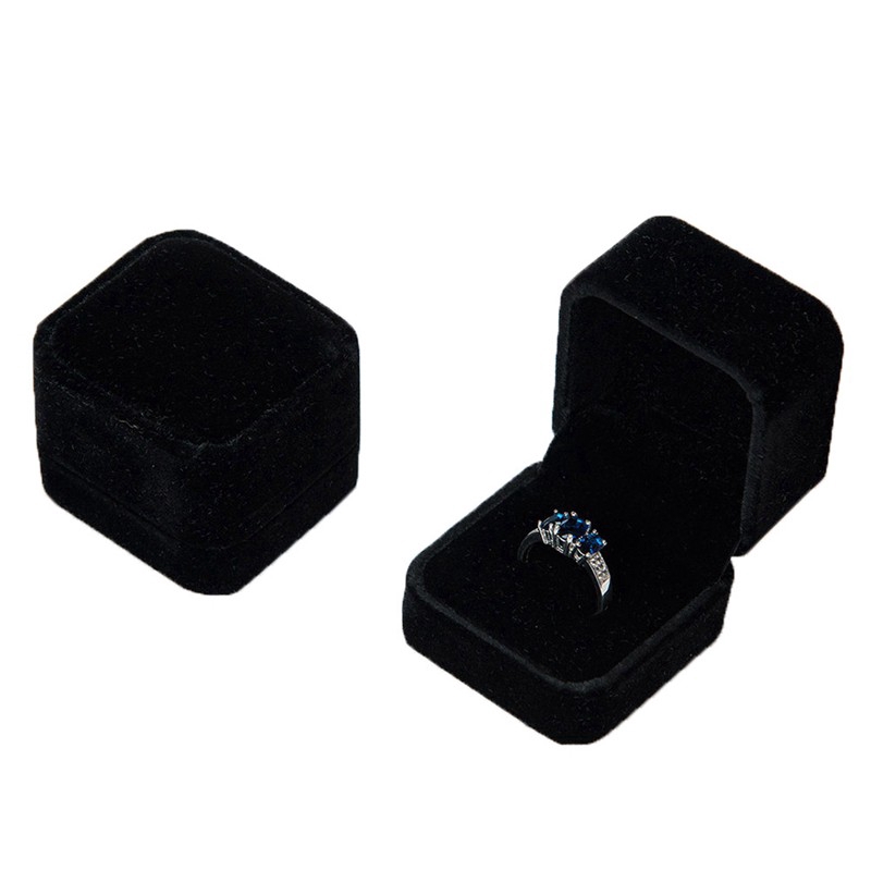 Hộp đựng nhẫn cưới/ đồ trang sức bằng nhung sang trọng | BigBuy360 - bigbuy360.vn