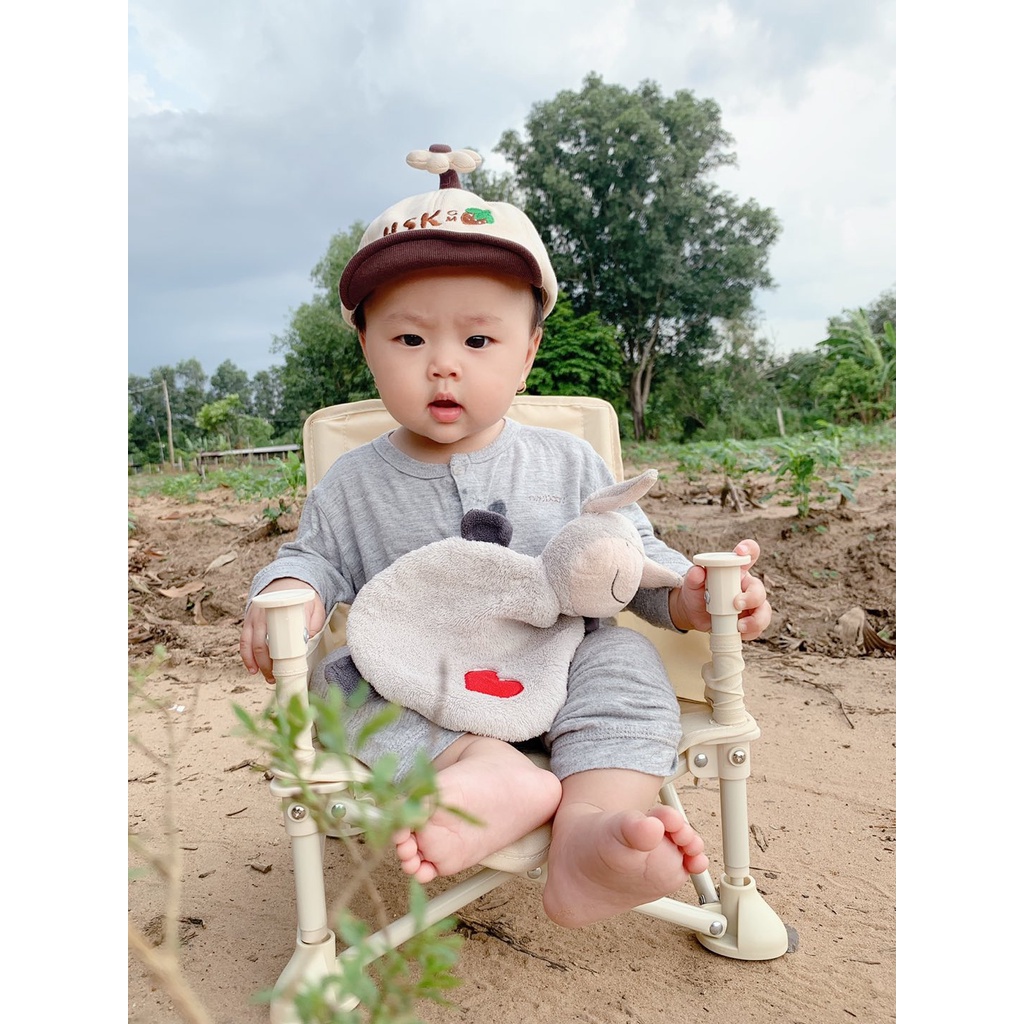 Mũ Lưỡi Trai Thêu Chữ Gắn Hoa Xinh Xắn Đáng Yêu Cho Bé Trai Bé Gái 6 đến 24 tháng