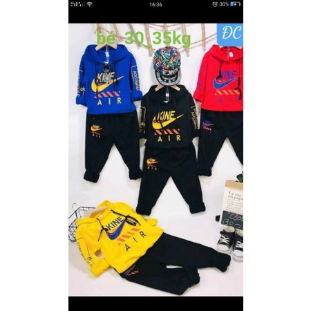 bộ da cá tàu bé trai Size 7xl