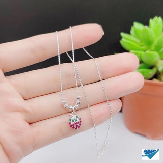 Vòng cổ bạc mặt dâu tây cho bé