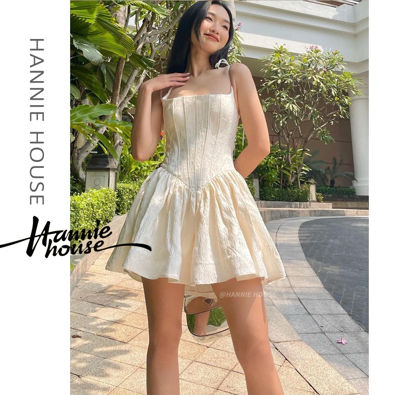 Đầm Nữ Phối Nơ Phong Cách Pháp Cổ Điển