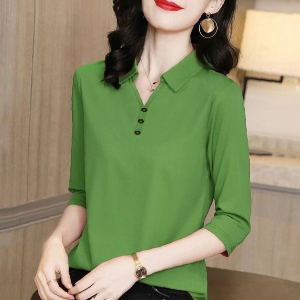 Áo polo tay lửng thời trang dành cho nữ