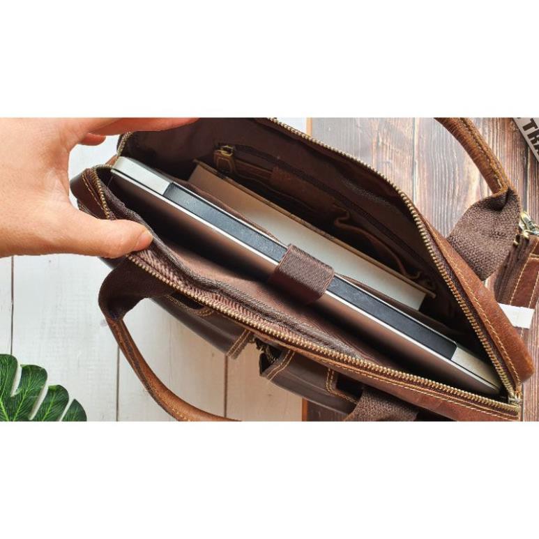 [Da thật] Túi công sở da bò thật 13" CD109B - 100% da bò thật BH 3 năm | BigBuy360 - bigbuy360.vn