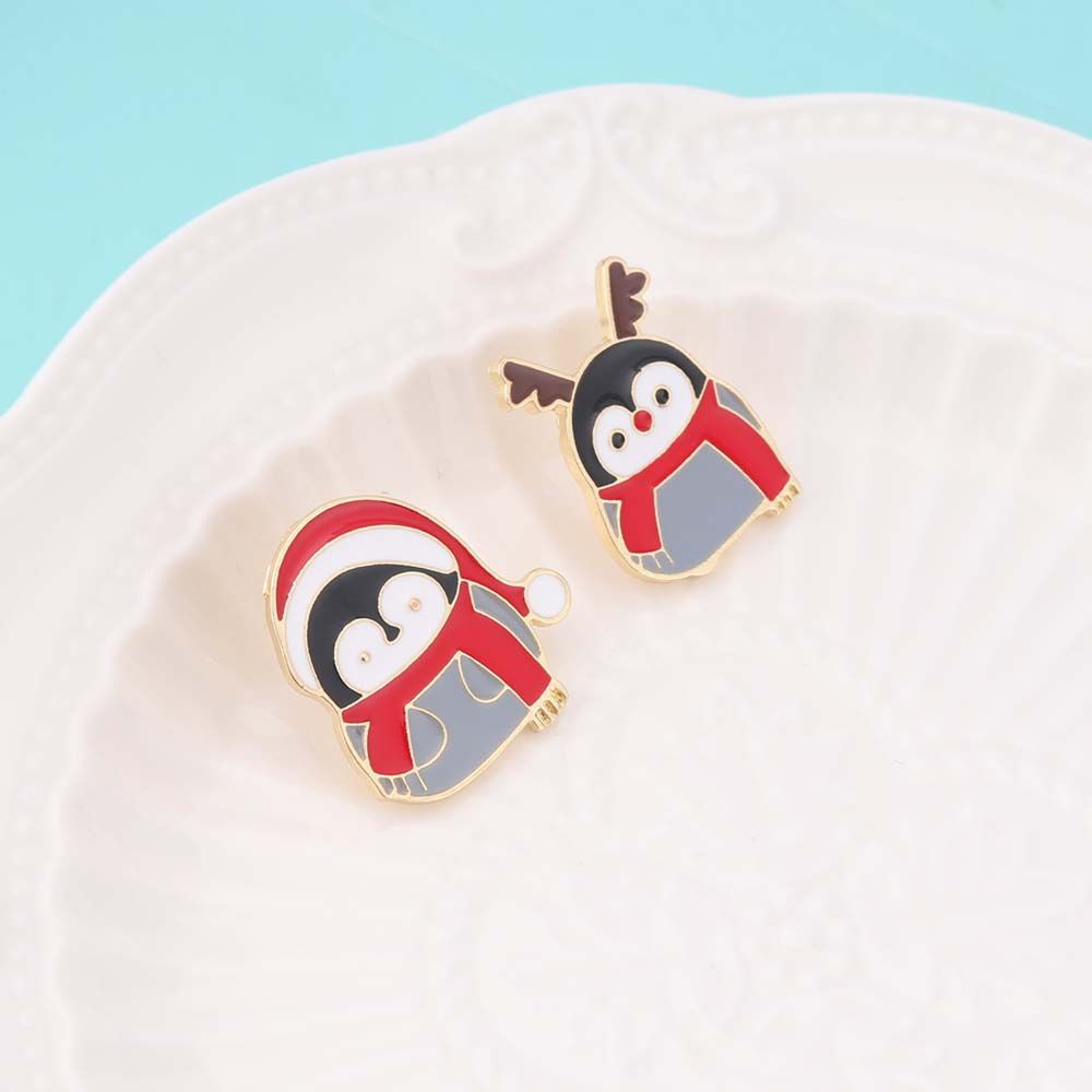 Ghim cài áo hình chim cánh cụt bằng hợp kim phong cách Hàn Quốc thời trang cho nữ