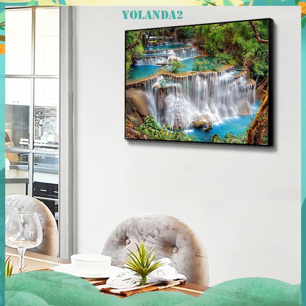 Tranh Đính Đá Kim Cương Toàn Bộ 5d Diy Hình Thác Nước