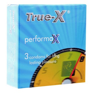 Bao cao su True-X performaX kéo dài thời gian(Hộp/3 cái)
