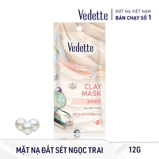 COMBO 6 Mặt nạ đất sét 12g Vedette *SẠCH SÂU DỊU NHẸ*