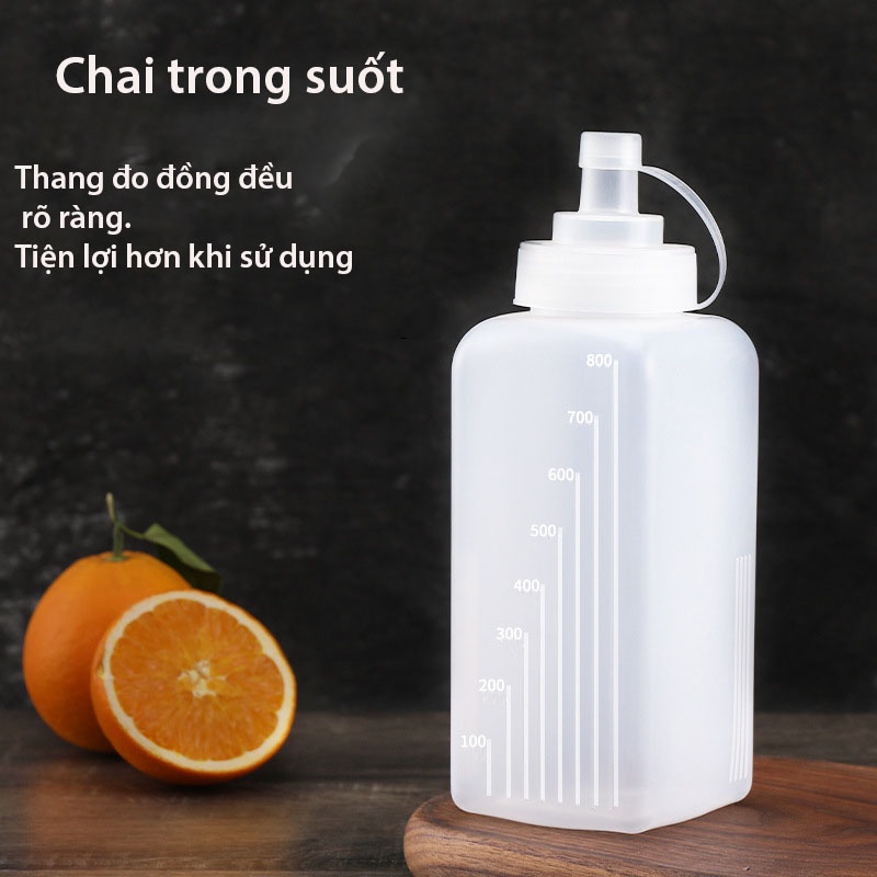 Chai bóp nước sốt thực phẩm cấp nhà bếp, chai gia vị cà chua sốt - HVL TEA