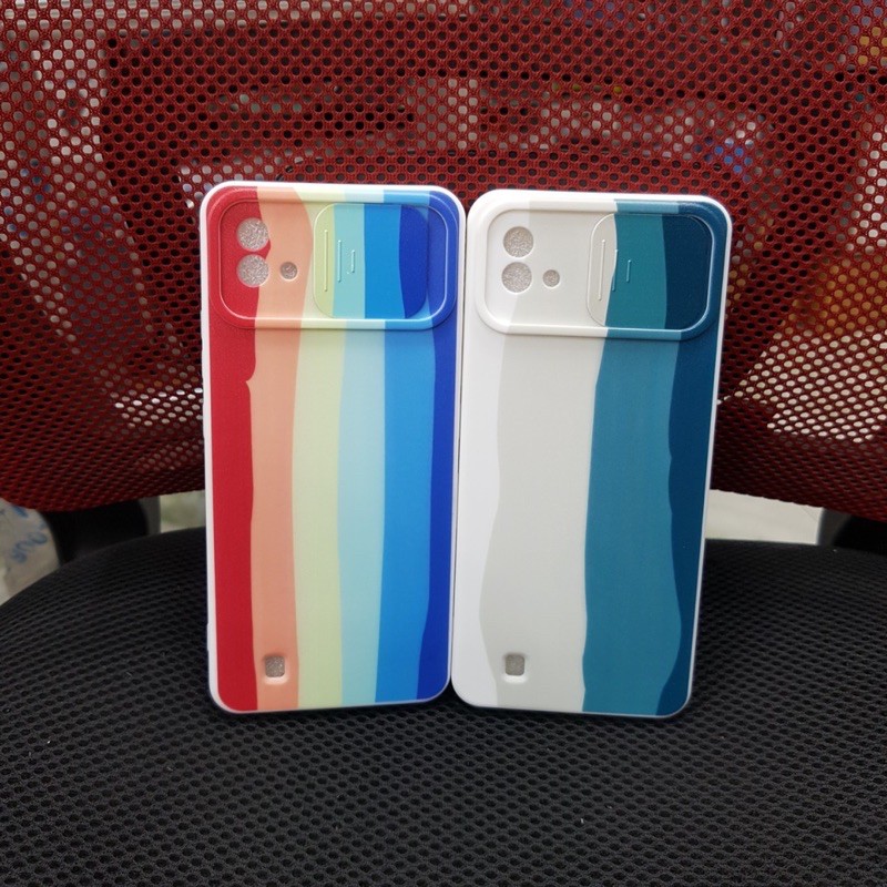Ốp lưng Realme C20 dẻo cầu vồng bảo vệ camera | BigBuy360 - bigbuy360.vn
