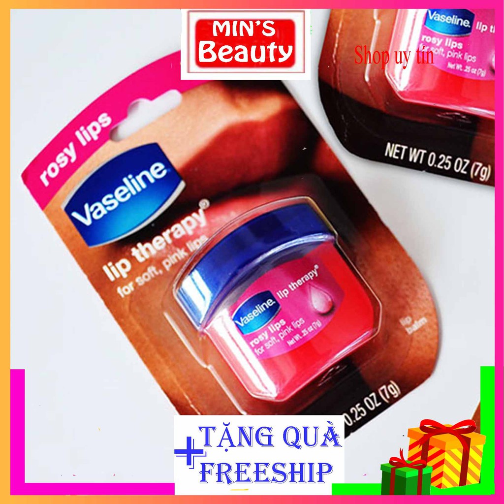 Dưỡng Môi Vaseline💖FREESHIP💖Dưỡng môi Hương Hoa Hồng ,Dưỡng môi bằng Vaseline chống khô và nẻ môi