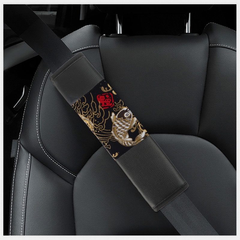 JDM dây đai an toàn đệm ô tô 2PC phổ cập phong cách nhật bản Đệm Bọc Dây Đai An Toàn Xe Hơi Thoải Vỏ bọc dây đai an toàn họa tiết xe hơi  trang trí  Bao bọc vai xe hơi sự bảo vệ Bọc vải đệm vai dây đai an toàn xe hơi phụ kiện nội thất ô tô