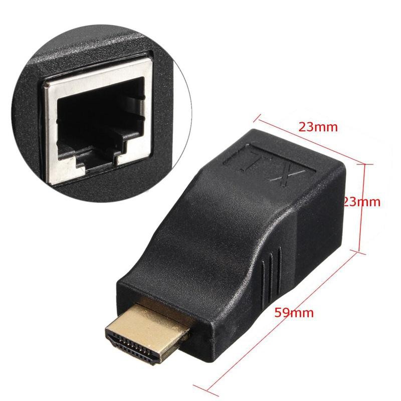 4K HD EXTENDER 30M ( NỐI DÀI HDMI CHUẨN 4K BẰNG DÂY LAN 30M )