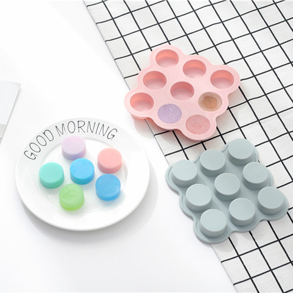 EPOCH Khuôn Silicon Làm Bánh / Xà Phòng Hình Trụ Nhiều Màu