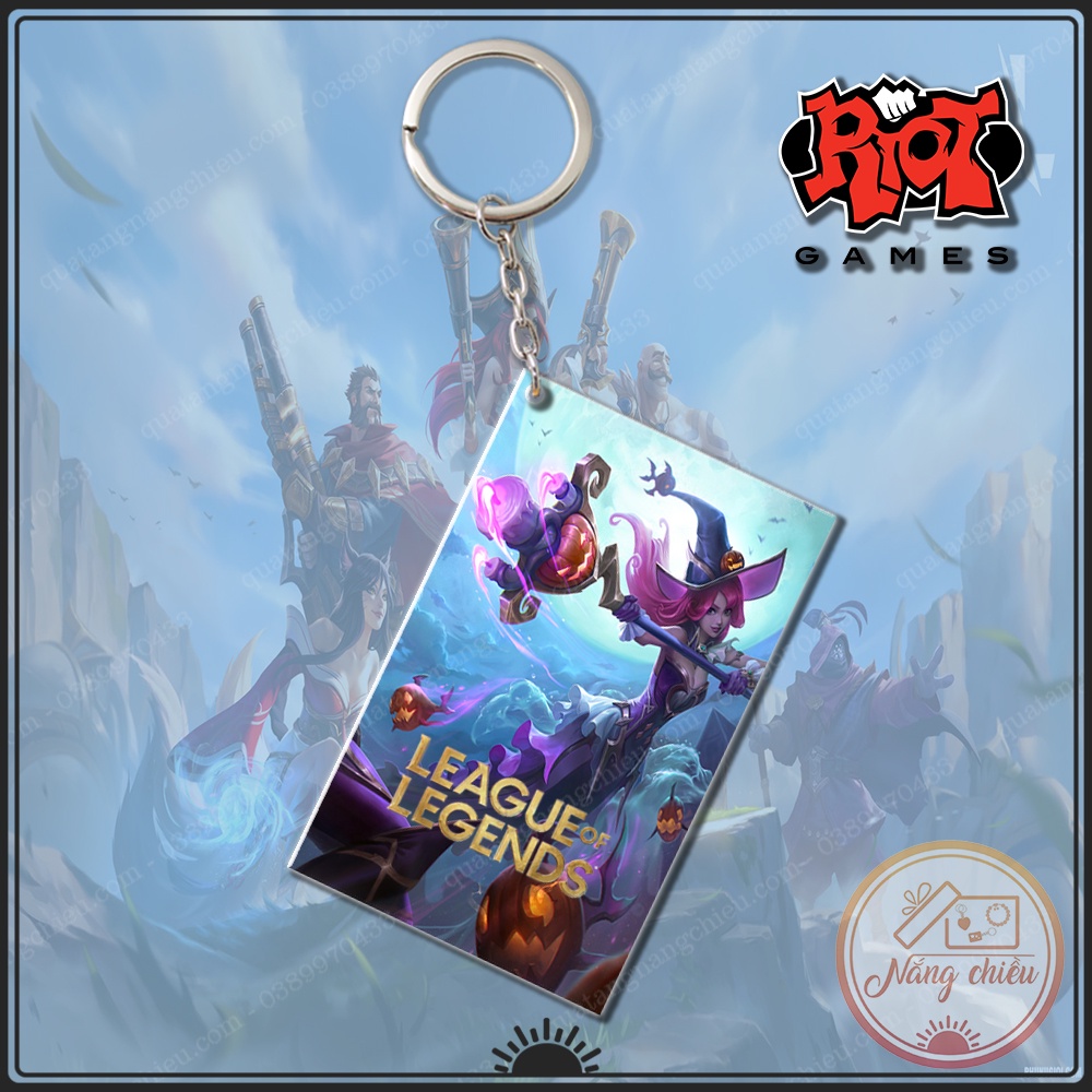 Móc Khóa Dày In Sắc Nét 2 Mặt Thẻ Game Liên Minh Huyền Thoại - League of Legends 1 ☘️Quà Tặng Nắng Chiều☘️