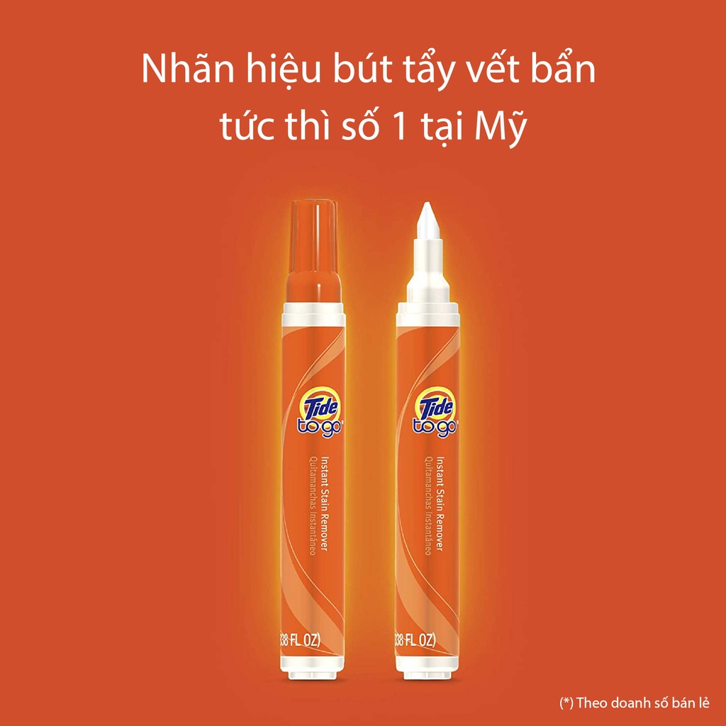 Bút tẩy Tide To Go 10ml loại bỏ vết bẩn quần áo tức thì - Từ Hảo