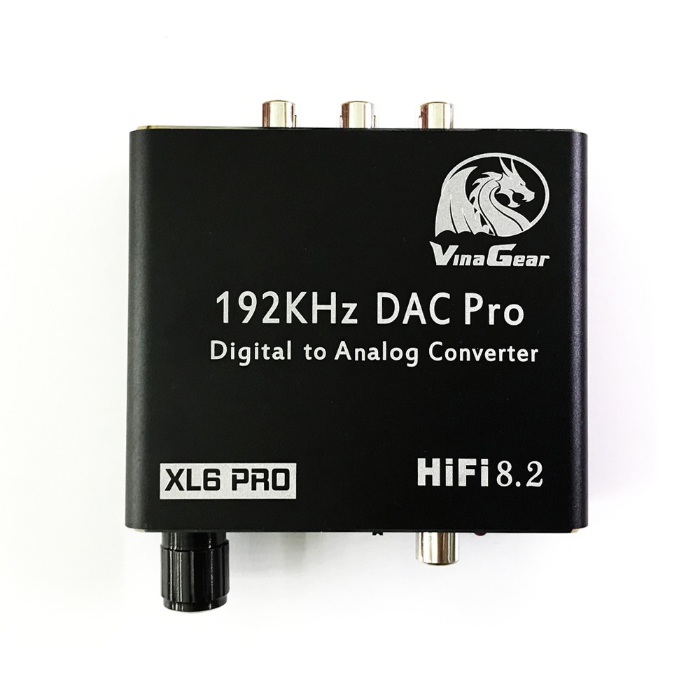 Bộ Chuyển Đổi Âm Thanh Quang Vinagear XL6 PRO - Digital to Analog DAC Mixer 2019 , kèm dây quang 4mm