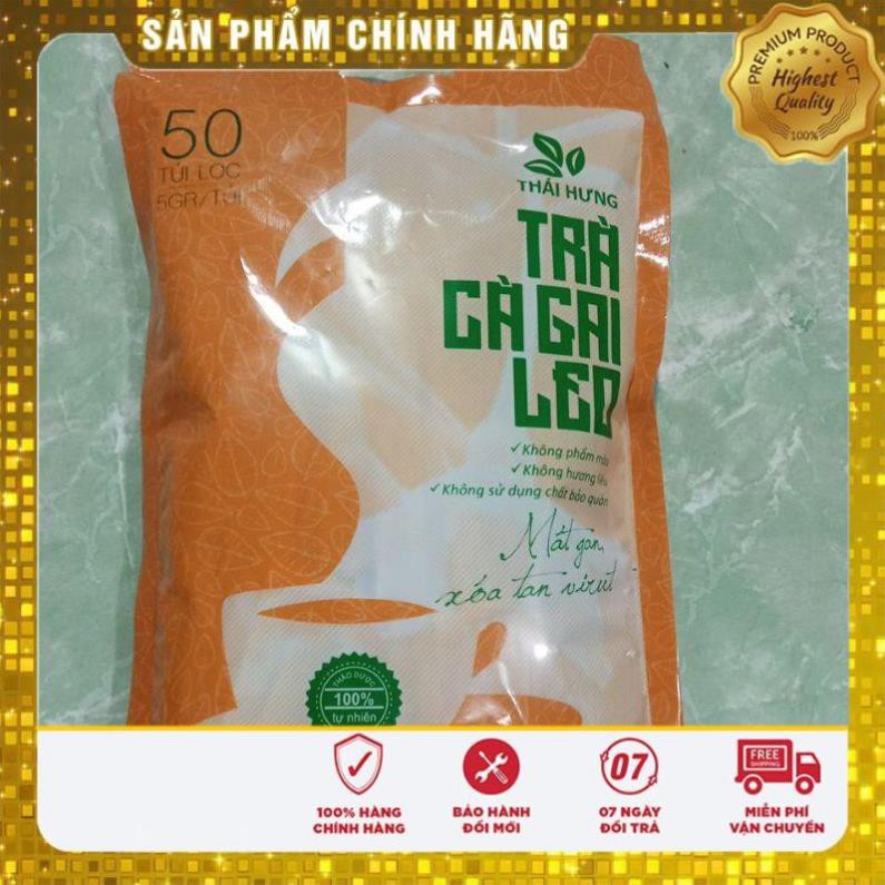 Trà Cà Gai Leo THÁI HƯNG Bịch 50 Túi Lọc 250g Thanh Nhiệt Giải Độc Mát Gan 100% Tự Nhiên