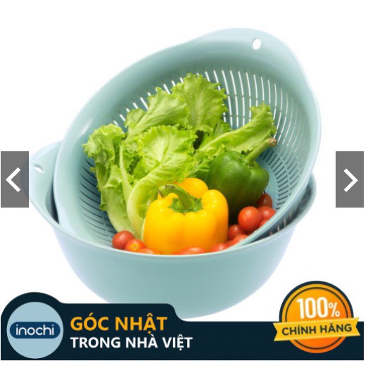 Rổ Nhựa -Cao Cấp Yoko Inochi Nhật Bản Loại Lớn Nhựa Cao Cấp Chắc Chắn Sang Trọng Gọn Gàng An Toàn - Vhomemart phân phối