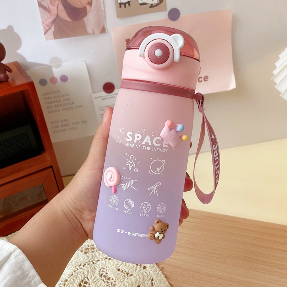 630ml nước cup Frosted Gradient nhựa cao nhiệt độ nhiệt độ cao-Giá Trị Drop-RESISTANT cup mùa hè không gian di động cốc chai nước